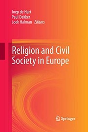 Front cover of Religion and Civil Society in Europe by Joep de Hart