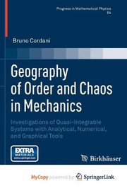 Front cover of Geography of Order and Chaos in Mechanics by Bruno Cordani