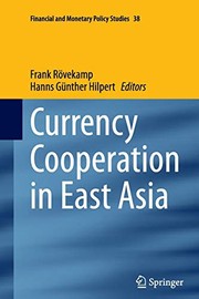 Front cover of Currency Cooperation in East Asia by Frank Rövekamp