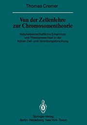 Front cover of Von der Zellenlehre zur Chromosomentheorie by Thomas Cremer
