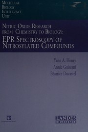 Front cover of Nitric oxide research from chemistry to biology by Yann A. Henry