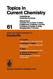 Cover of Physical and Chemical Applications of Dyestuffs by Friedrich L. Boschke