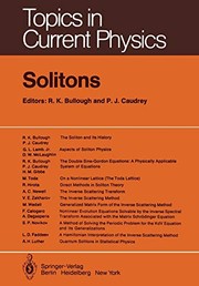 Front cover of Solitons by Robin K. Bullough
