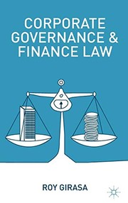 Front cover of Corporate Governance and Finance Law by R. Girasa