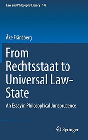 Cover of From Rechtsstaat to Universal Law-State by Åke Frändberg