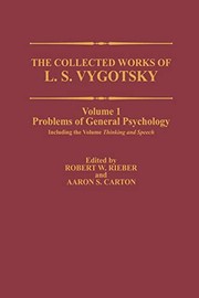 Front cover of The Collected Works of L. S. Vygotsky by Robert W. Rieber