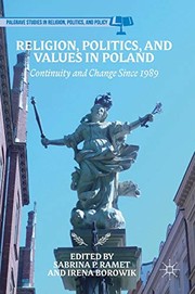 Cover of Religion, Politics, and Values in Poland by Sabrina P. Ramet