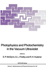Front cover of Photophysics and Photochemistry in the Vacuum Ultraviolet by S.P. McGlynn