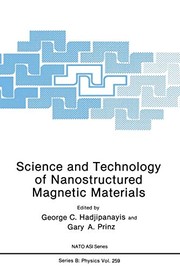 Front cover of Science and Technology of Nanostructured Magnetic Materials by G.C. Hadjipanayis