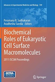 Front cover of Biochemical Roles of Eukaryotic Cell Surface Macromolecules by Perumana R. Sudhakaran