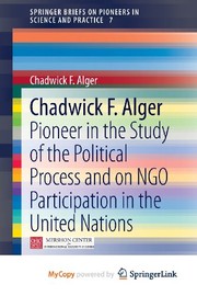 Cover of Chadwick F. Alger by Chadwick F. Alger