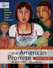 Front cover of Understanding the American Promise : A History, Volume II : From 1865 by James L. Roark