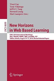 Cover of New Horizons in Web Based Learning by Yiwei Cao