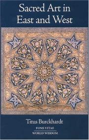 Cover of Sacred Art in East and West by Titus Burckhardt