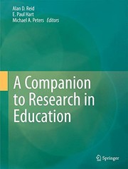 Front cover of A Companion to Research in Education by Alan D. Reid