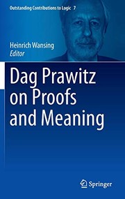 Front cover of Dag Prawitz on Proofs and Meaning by Heinrich Wansing
