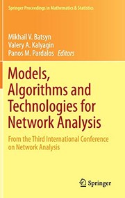 Cover of Models, Algorithms and Technologies for Network Analysis by Mikhail V. Batsyn