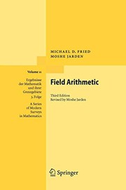 Cover of Field Arithmetic by Michael D. D. Fried