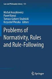 Front cover of Problems of Normativity, Rules and Rule-Following by Michał Araszkiewicz