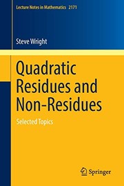 Cover of Quadratic Residues and Non-Residues by Wright, Steve