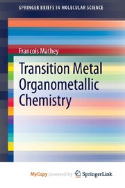 Front cover of Transition Metal Organometallic Chemistry by Francois Mathey