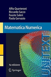 Front cover of Matematica Numerica by Alfio Quarteroni