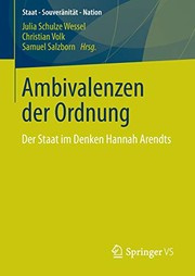 Front cover of Ambivalenzen der Ordnung by Julia Schulze Wessel