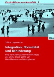 Cover of Integration, Normalität und Behinderung by Sabine Lingenauber