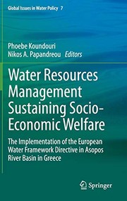 Front cover of Water Resources Management Sustaining Socio-Economic Welfare by Phoebe Koundouri