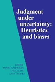 Cover of Judgement under uncertainty by Daniel Kahneman
