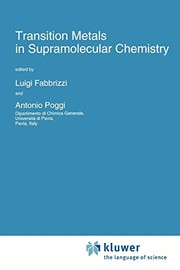 Front cover of Transition Metals in Supramolecular Chemistry by L. Fabbrizzi