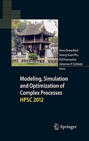 Front cover of Modeling, Simulation and Optimization of Complex Processes - HPSC 2012 by Hans Georg Bock