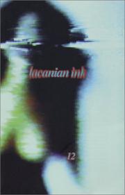 Front cover of Lacanian Ink 12 by Jacques-Alain Miller
