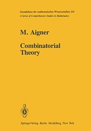 Cover of Combinatorial Theory by Martin Aigner