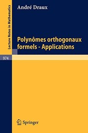 Front cover of Polynomes Orthogonaux Formels - Applications by A. Draux