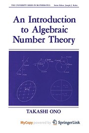 Cover of An introduction to algebraic number theory by Takashi Ono