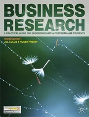 Cover of Business research by Jill Collis