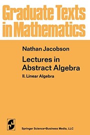 Cover of Lectures in abstract algebra by N. Jacobson