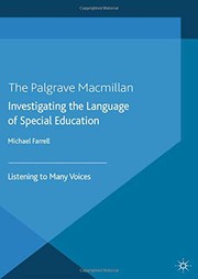 Front cover of Investigating the Language of Special Education by M. Farrell