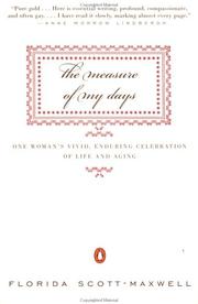 Front cover of The measure of my days by Florida Scott-Maxwell