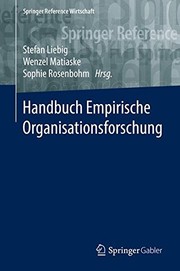 Front cover of Handbuch Empirische Organisationsforschung by Stefan Liebig