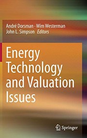 Cover of Energy Technology and Valuation Issues by André Dorsman