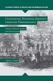 Front cover of Cultivating National Identity through Performance by N. Stubbs