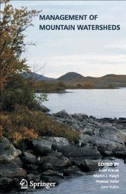 Front cover of Management of Mountain Watersheds by Josef Krecek