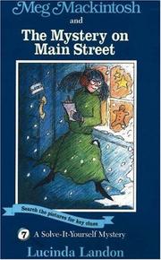 Cover of Meg Mackintosh and the Mystery on Main Street by Lucinda Landon