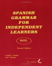 Front cover of Spanish grammar for independent learners by Arie Vicente