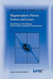 Front cover of Magnetospheric plasma sources and losses by Bengt Hultqvist