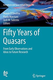 Front cover of Fifty Years of Quasars by Mauro D'Onofrio
