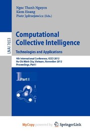 Cover of Computational Collective Intelligence. Technologies and Applications by Ngọc Thanh Nguyễn