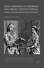 Front cover of Early Modern Authorship and Prose Continuations by N. Simonova